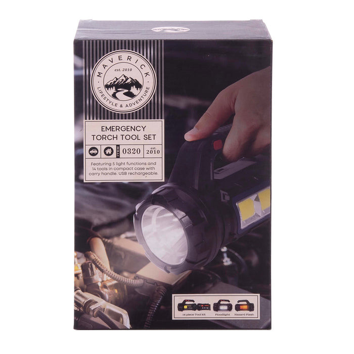 Maverick Emergency Torch Tool Set Black