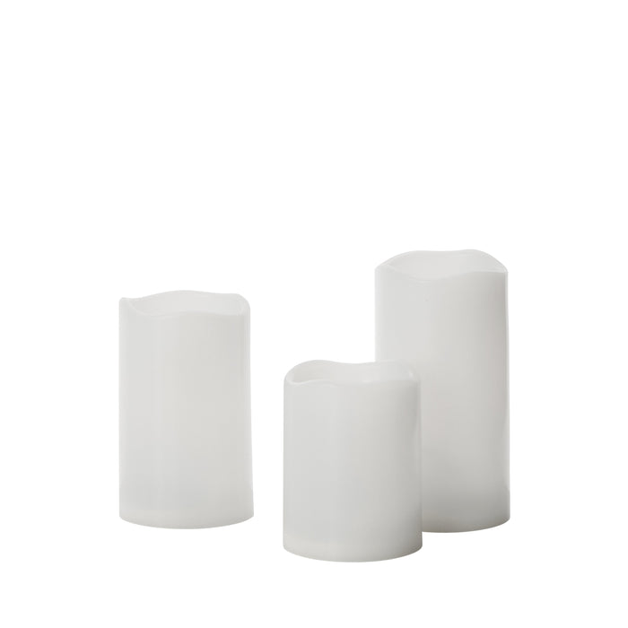 Rogue Elaris Solar Candle 3pcs Set White