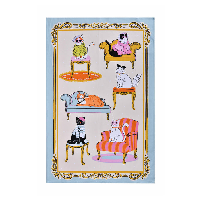 Ulster Weavers Cool Cats Cotton Tea Towel Multi-Coloured