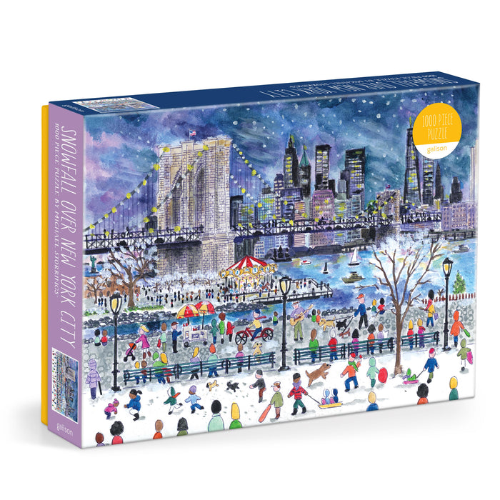 Galison Storrings NYC Snowfall Puzzle 1000pcs Multi-Coloured