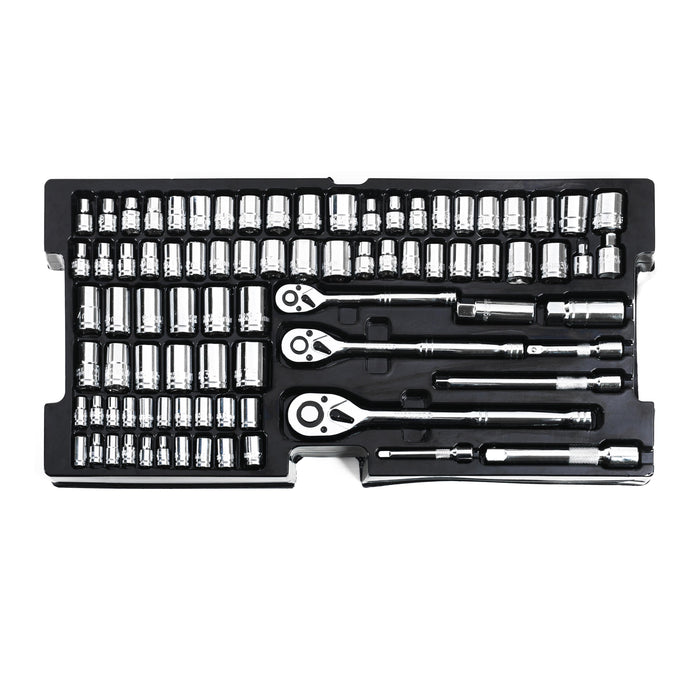 Workpro 408 pieces  Mechanics Tool Set With 3-Drawer Heavy Duty Metal Box WP209034