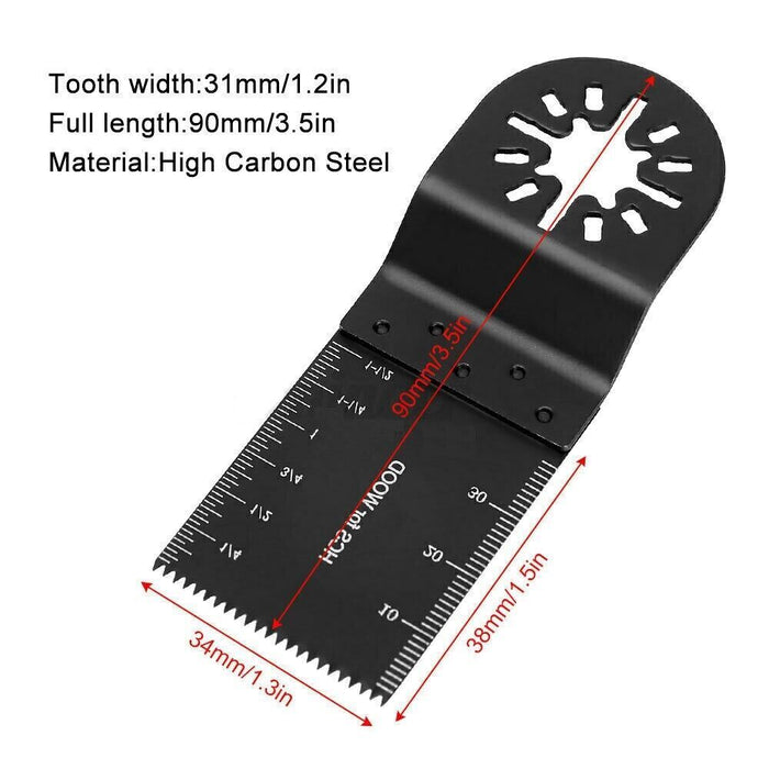 SBSM 10Pcs Oscillating Multi Saw Blades Set - High-Quality Carbide & Wood Cutting Blades