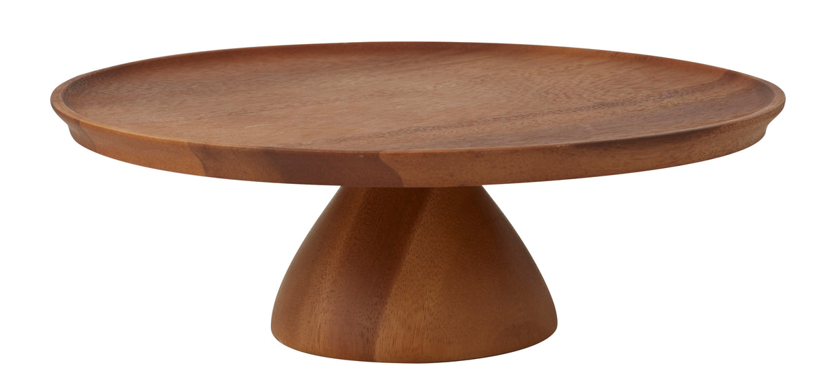 Davis & Waddell Acacia Wood Footed Cake Stand Natural
