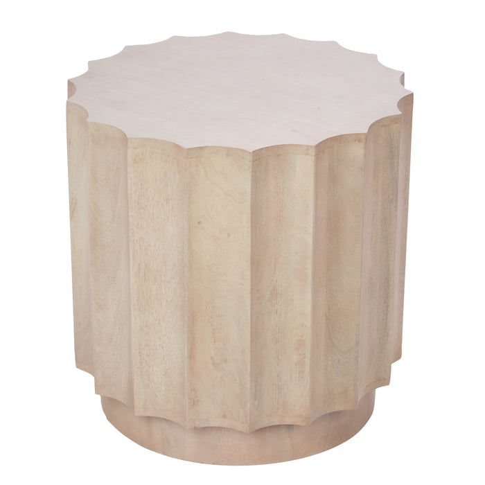Amalfi Wyatt Side Table White Wash