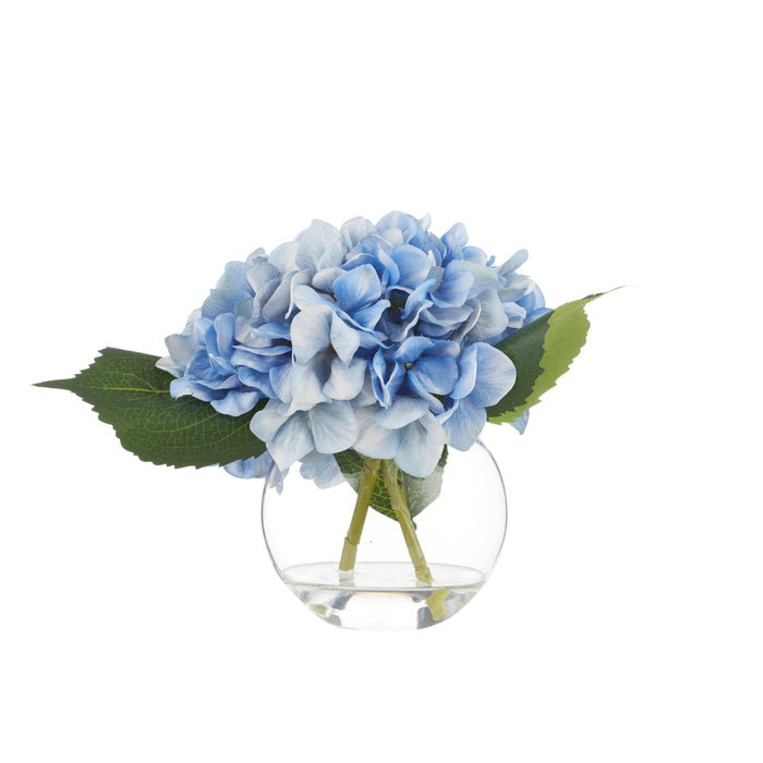 Rogue Hydrangea - Sphere Vase Blue