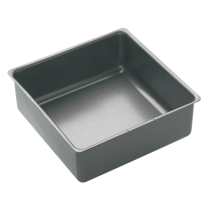 MasterPro Non-Stick Loose Base Square Deep Cake Pan Black