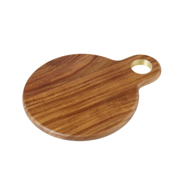 Davis & Waddell Acacia & Brass Serving Board Natural