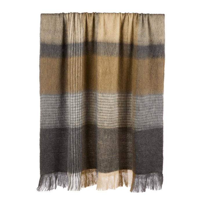 Grand Designs Andreas Wool Blend Woven Throw Multi-Coloured