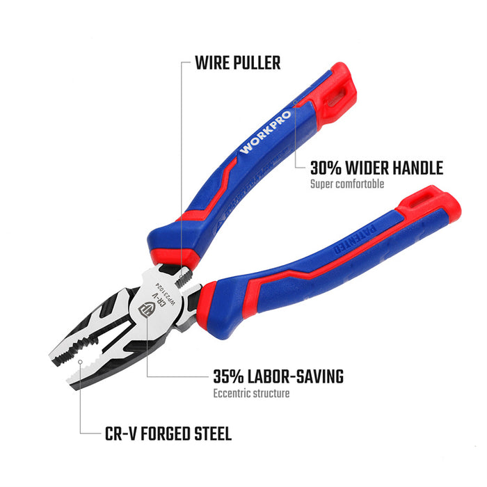 Workpro Cr-V Combination Pliers