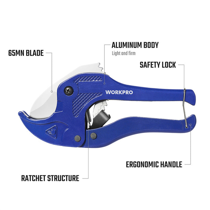 Workpro 42Mm (1-5/8") Quick Release  Pipe Cutter Carton Of 36