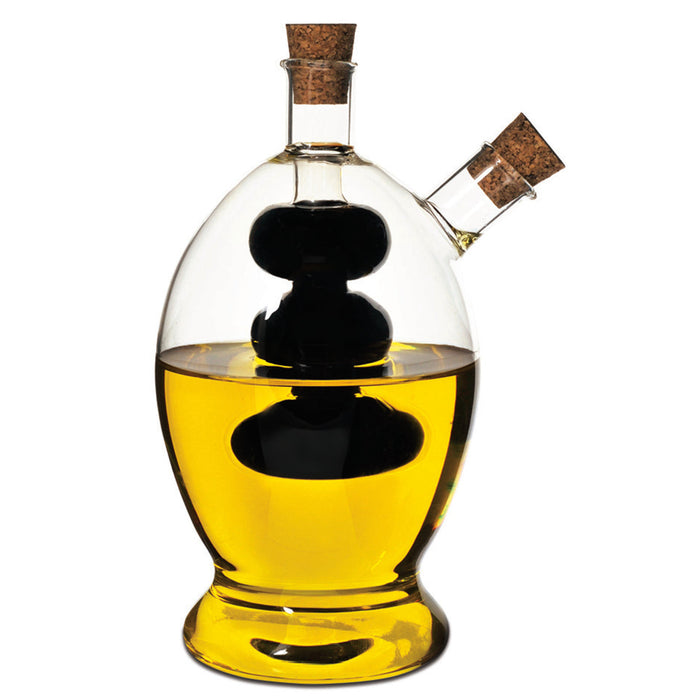 Davis & Waddell Grape Oil & Vinegar Bottle Clear & Natural
