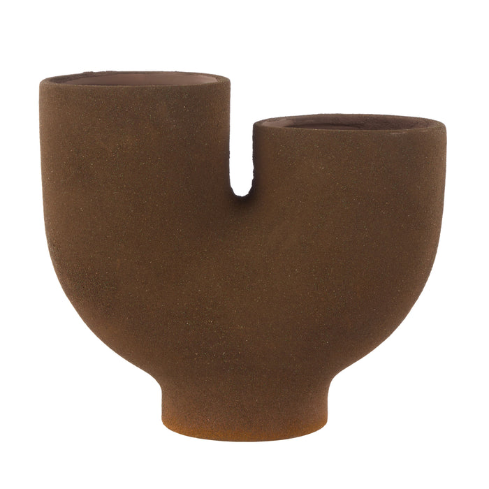 Grand Designs Robus Stoneware Vase Small Brown