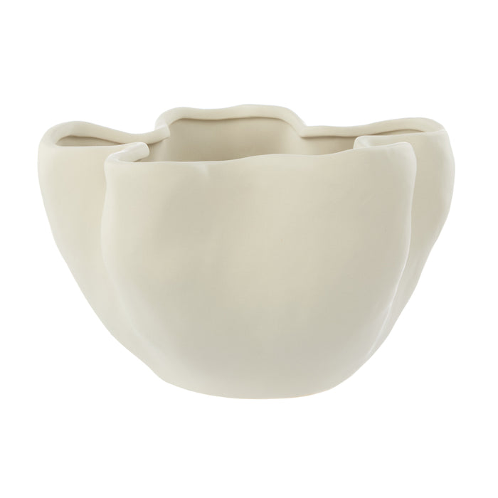 Amalfi Fluid Vase Cream