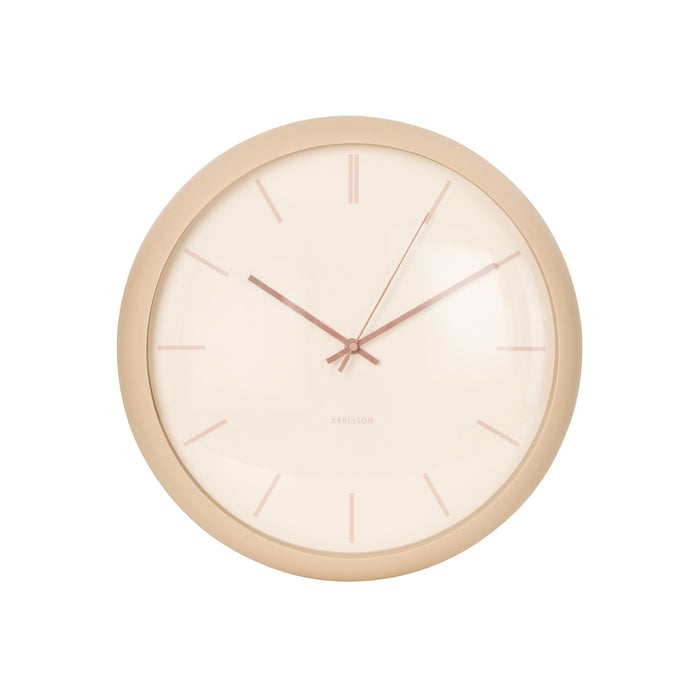 Karlsson Wall Clock Nirvana Globe Sand brown