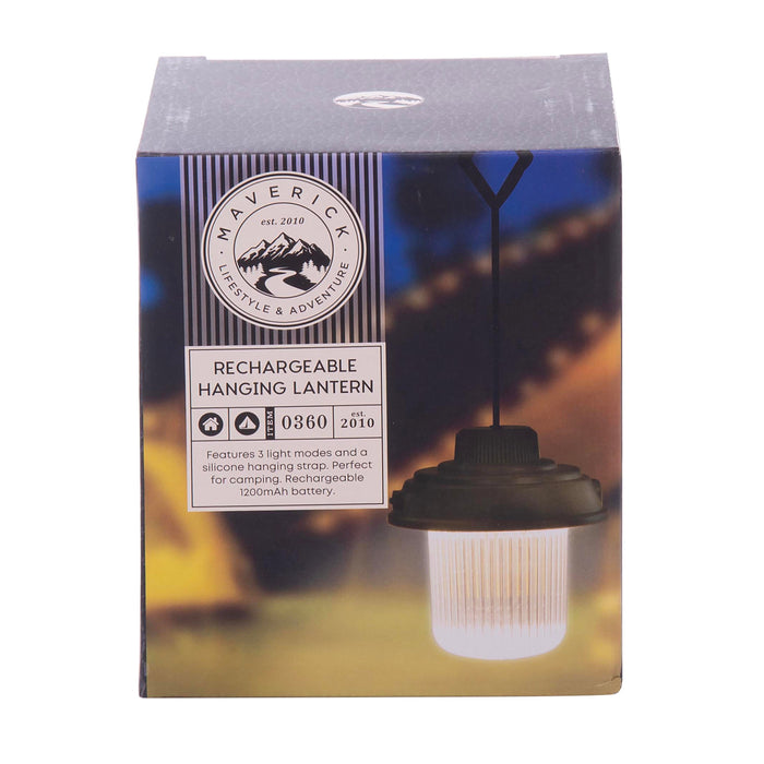 Maverick Rechargeable Hanging Lantern 2pcs Assorted