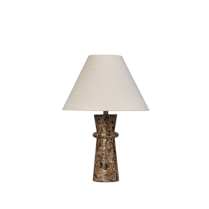 Amalfi Violet Table Lamp Brown & Natural