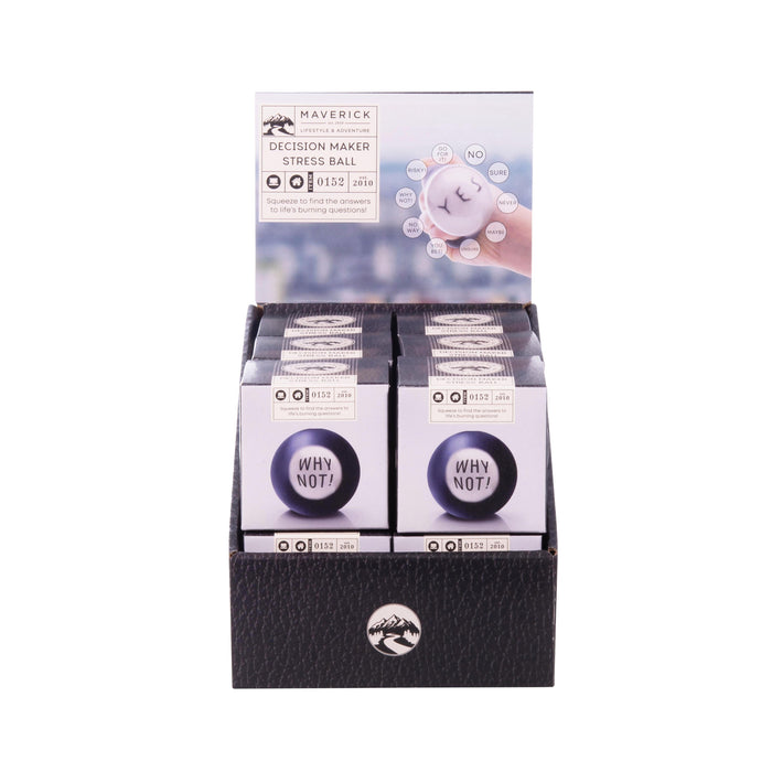 Maverick Decision Maker Stress Ball CDU 12pcs Black