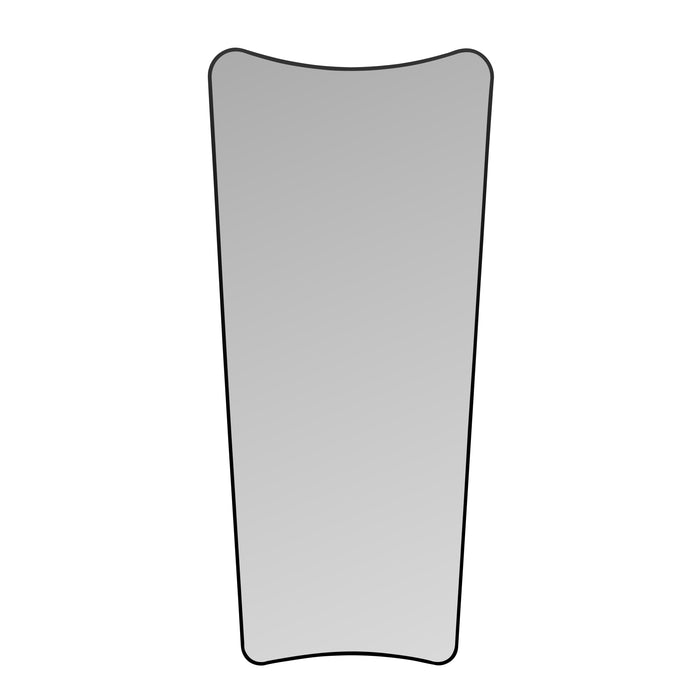 Amalfi Zane Black Metal Floor Mirror Black