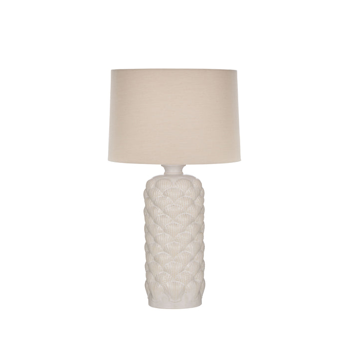 Amalfi Amara Table Lamp White & Natural