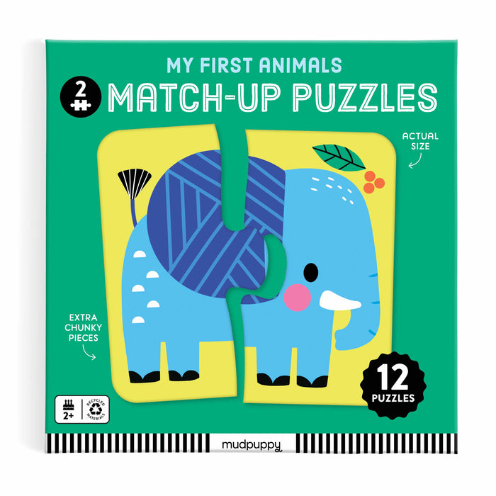 Mudpuppy My First Animals Matching Puzzles-2pc Multi-Coloured