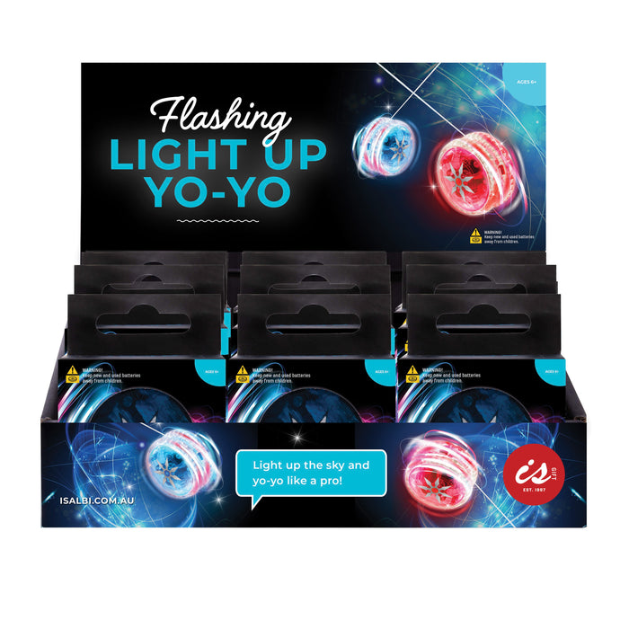 Discovery Zone Flashing Light Up Yo-Yo CDU 12pcs/2 Assorted