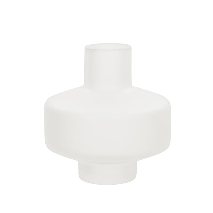 Amalfi Jasper Glass Vase Frosted Clear