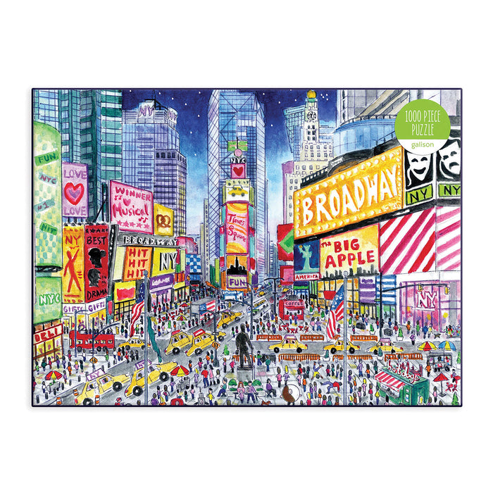 Galison Storrings Times Square Puzzle 1000pc Multi-Coloured