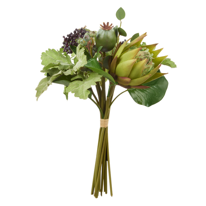Rogue Protea Pod Mix Bouquet Green