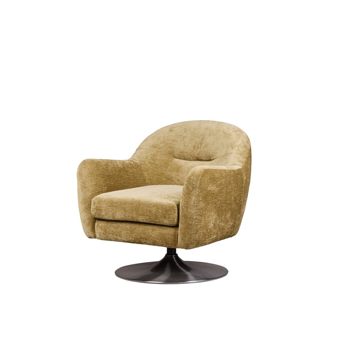 Amalfi Jasper Swivel Chair Olive & Chrome