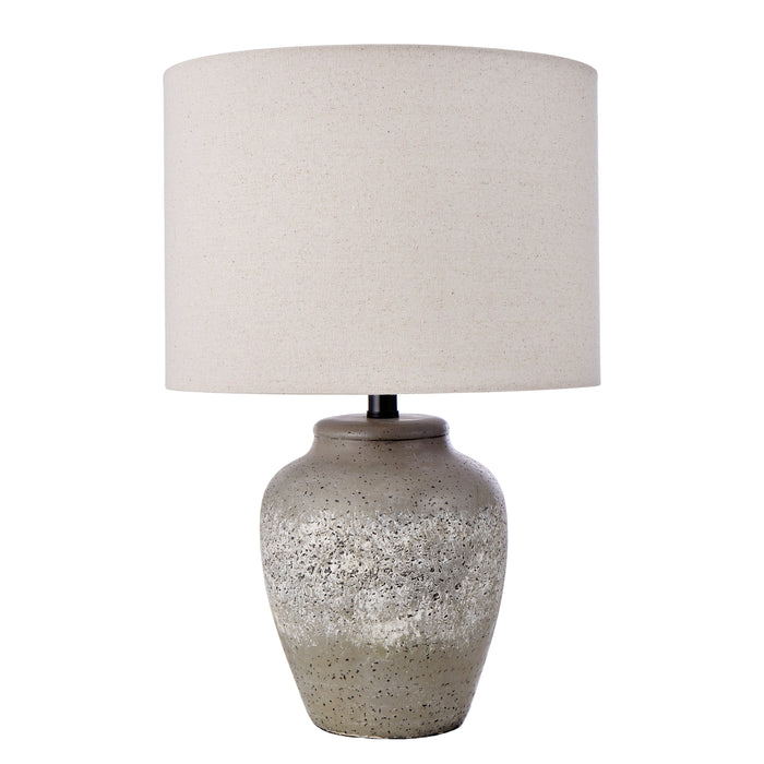 Amalfi Rustic Stone Table Lamp Stone & Cream