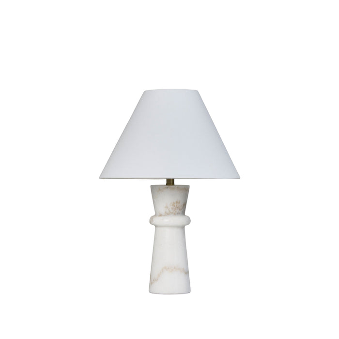 Amalfi Violet Table Lamp White