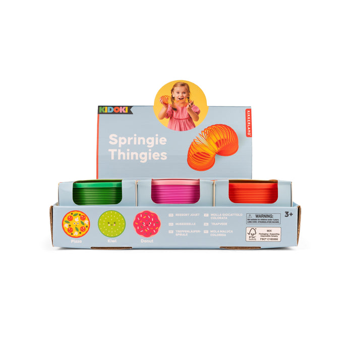 Kikkerland Kidoki Springie Thingie CDU 9pcs/3 Assorted
