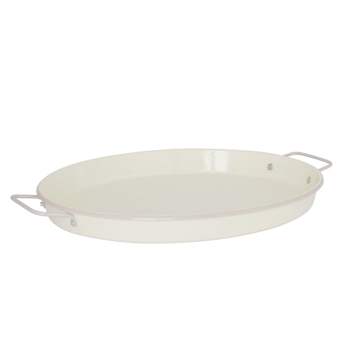 Davis & Waddell Daylesford Oval Serving Tray With Handle Cream