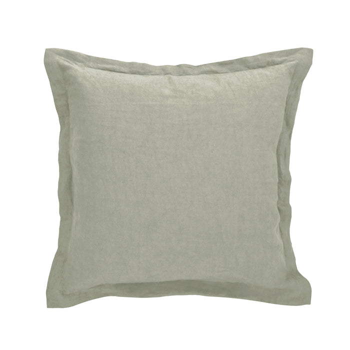 Amalfi Cove Linen Cushion Green
