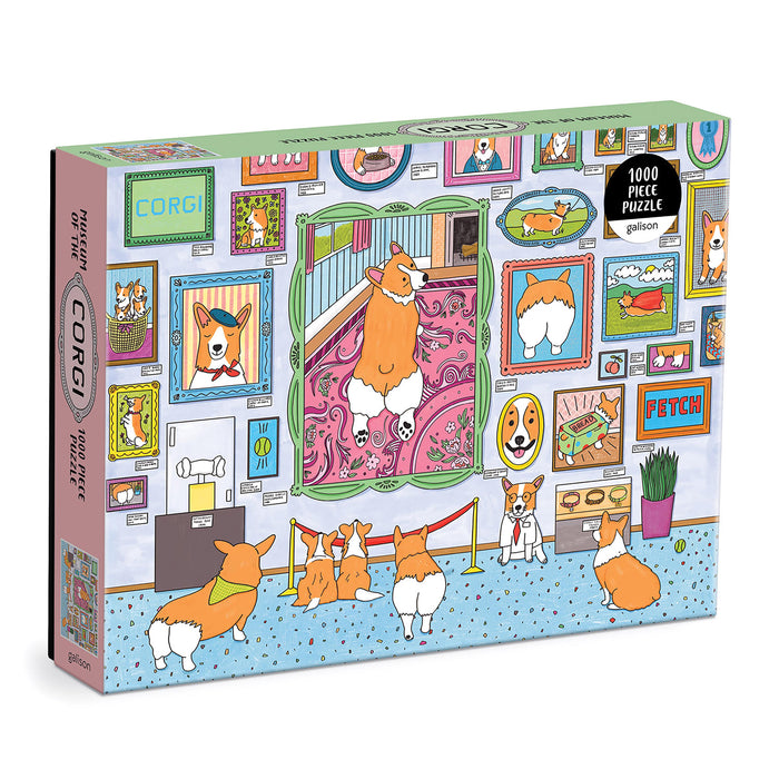 Galison Museum of the Corgi Puzzle 1000pcs Multi-Coloured