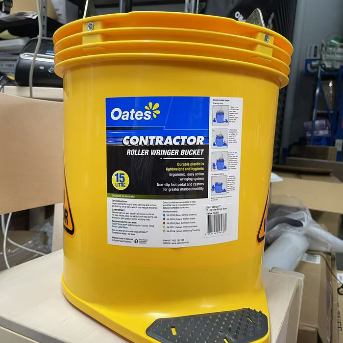 Oates IW-005B C'Tract Wringer Bkt Blue, Black, Green, Red, Yellow 15L