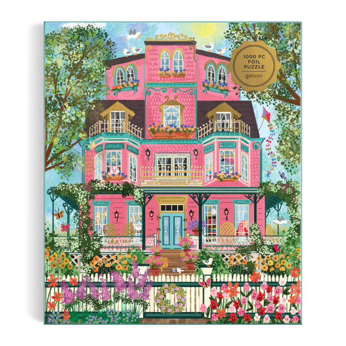 Galison Joy Laforme Capeside Victorian Foil Puzzle 1000pcs Multi-Coloured