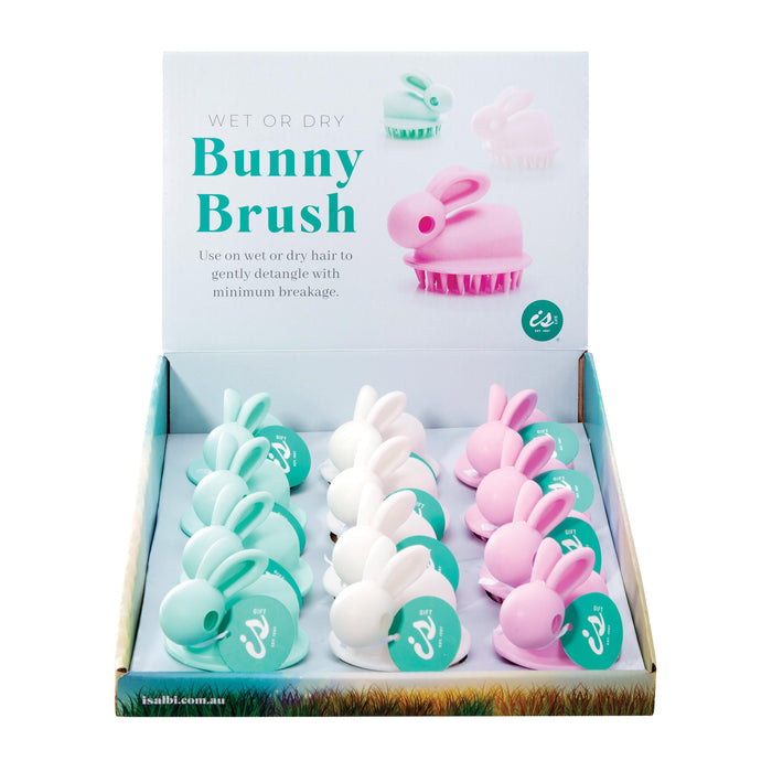 isGift Wet or Dry Bunny Brush CDU 12pcs/3 Assorted