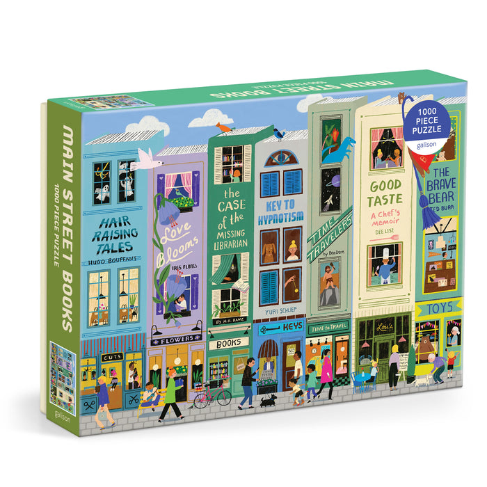 Galison Main Street Books Puzzle - 1000pc Multi-Coloured