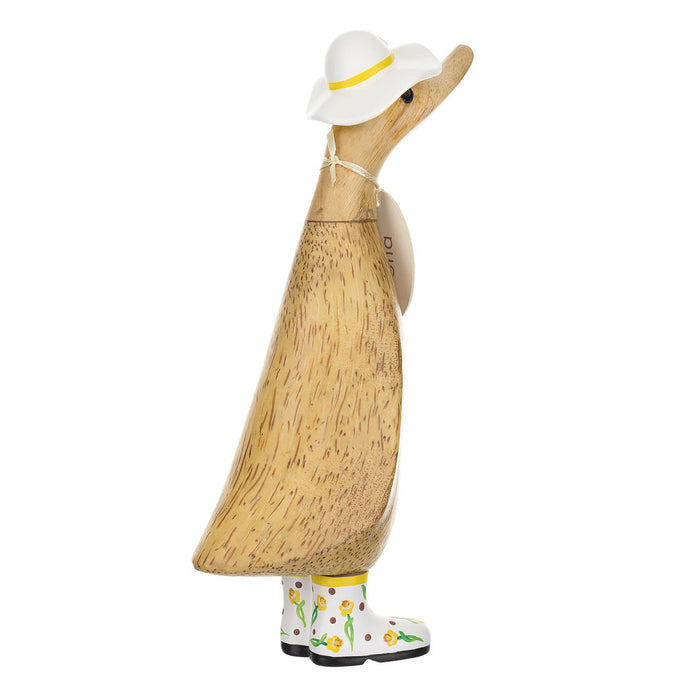 DCUK British Flower Hat and Boots Ducklings Natural Random style