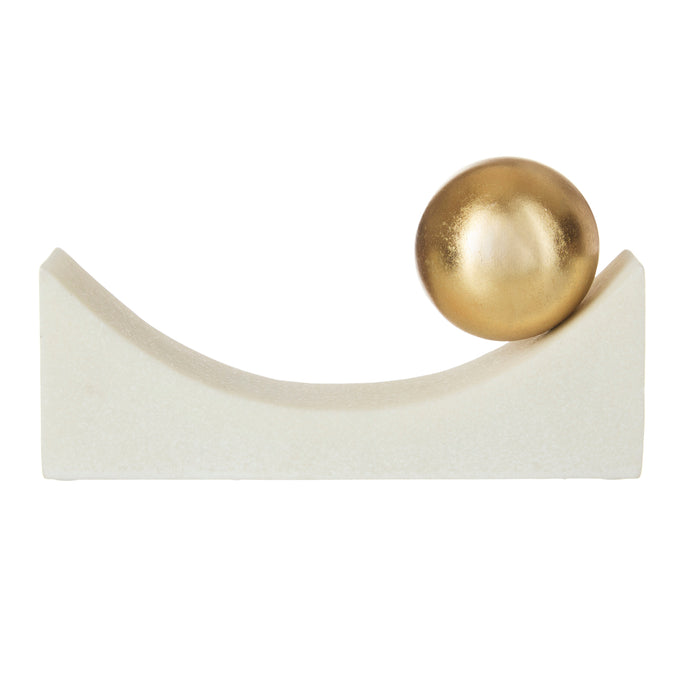 Amalfi Frette Sculpture White & Gold