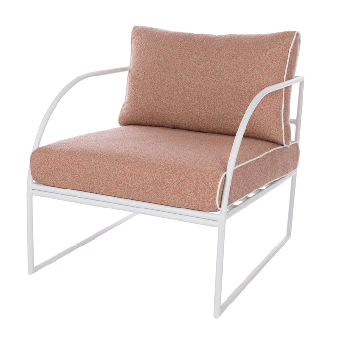 Amalfi Reeve Outdoor Arm Chair Pink & White