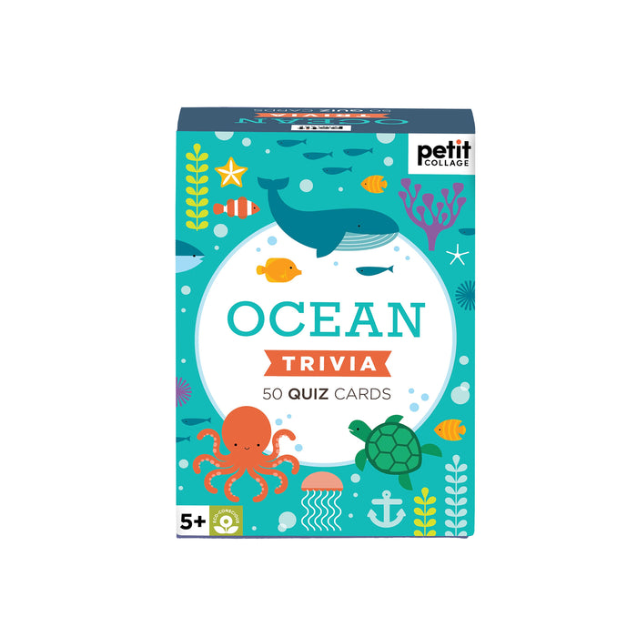 Petit Collage Trivia Cards - Ocean Blue