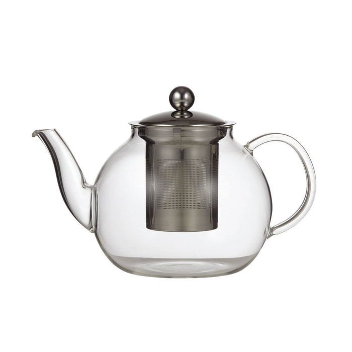 Leaf & Bean GlassTeapot with Infuser Stainless Steel