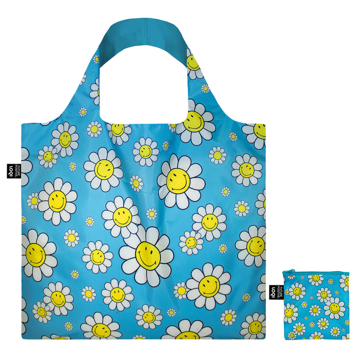 LOQI Smiley Flowers Bag Aquarius