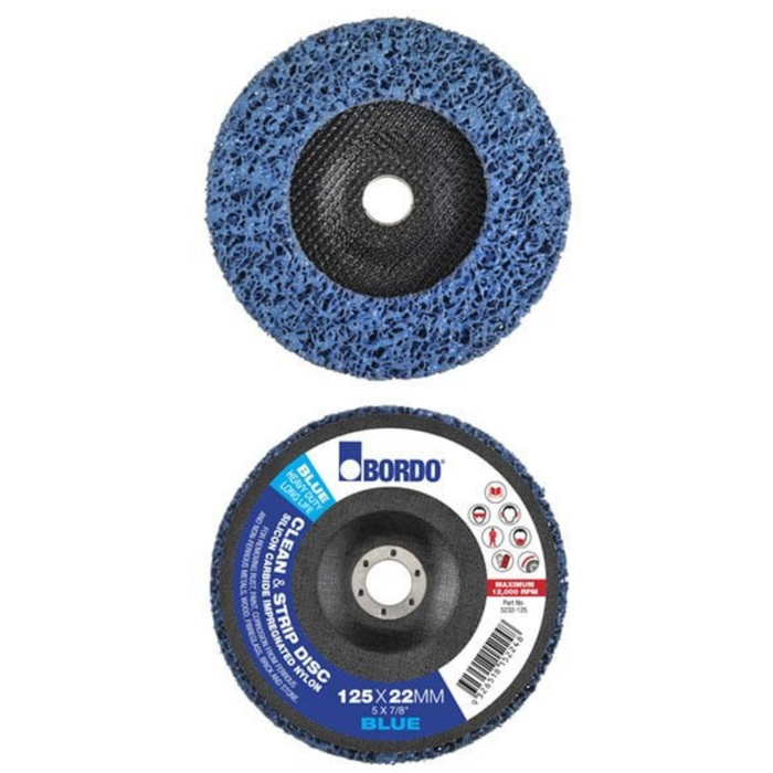 Bordo 125mm Blue (long life) Clean & Strip Disc pack of 10