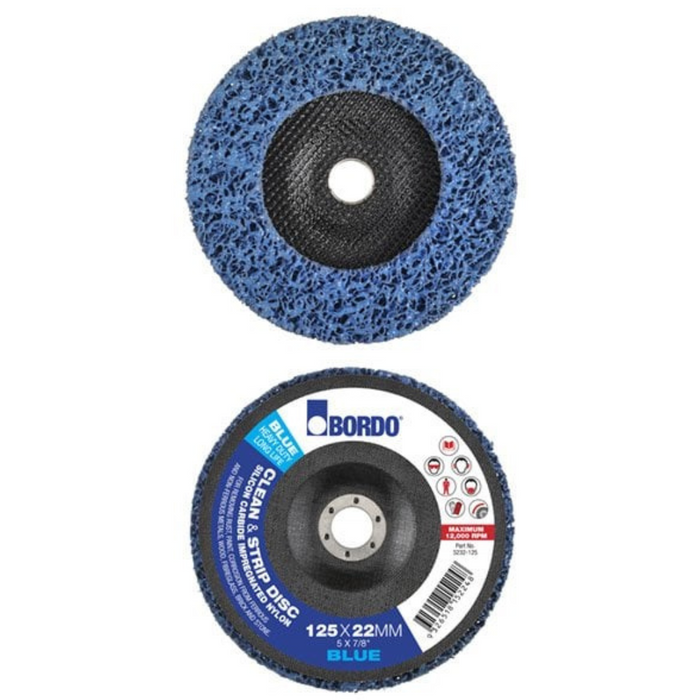 Bordo 115mm Blue (long life) Clean & Strip Disc pack of 10