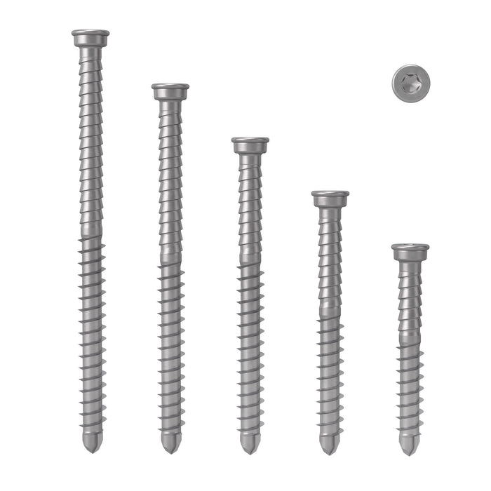 AnchorMark Timber to Timber Decking Screw - Stainless Steel 316-5.5mm L: 50mm 60mm 70mm 80mm in Silver Bronze Black