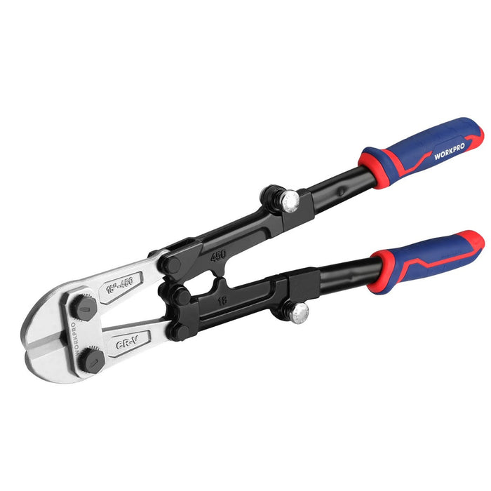 WORKPRO 18 Inch Bolt Cutter Foldable with tri-Material Handle & easy grip