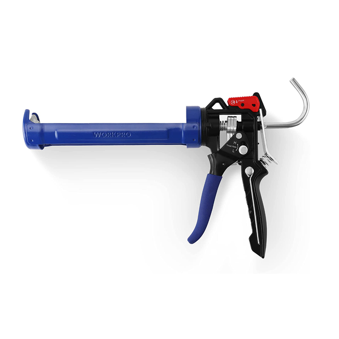 WORKPRO Adjustable Thrust Ratio Caulking Gun for Standard Caulk tubes